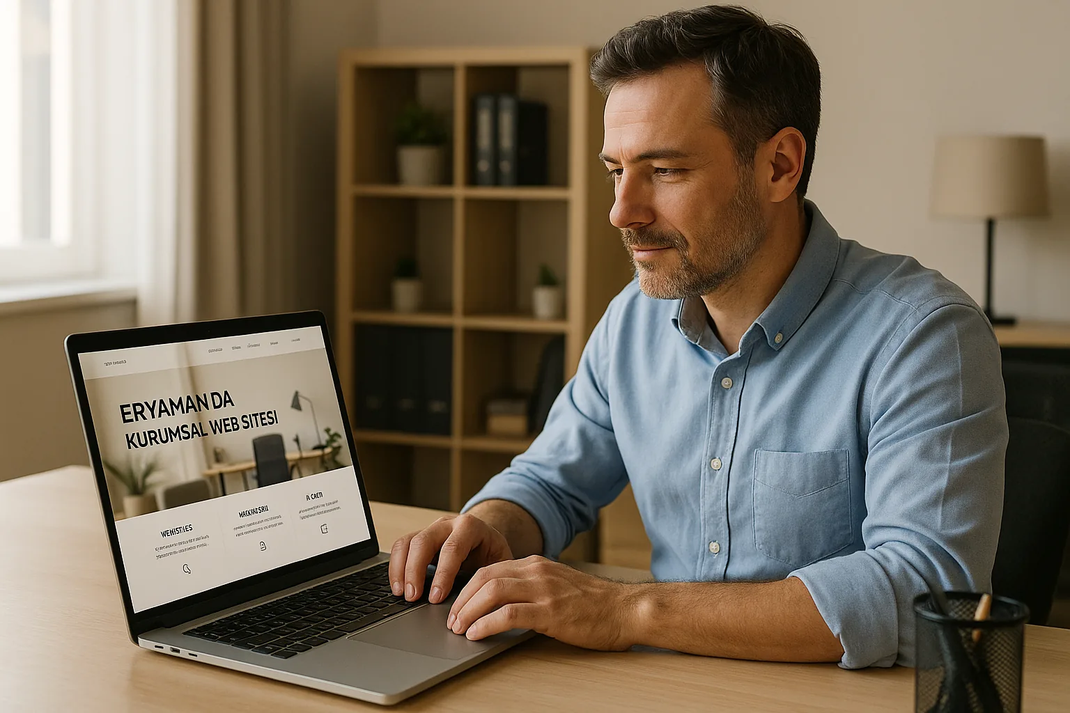 Eryaman web tasarım hizmetiyle hazırlanmış modern ve mobil uyumlu kurumsal web sitesi